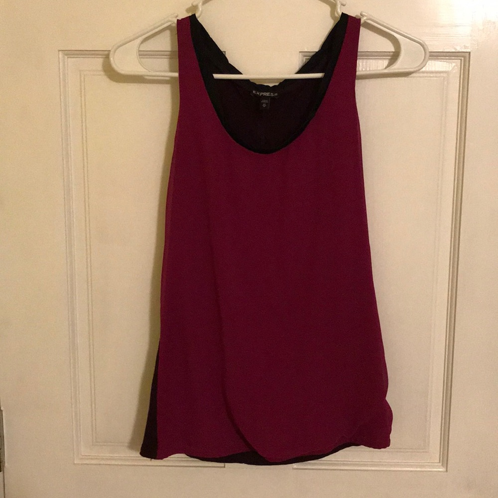 Express 2 Tone Pink Tank Blouse